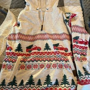 Maurices Cream Zip-Up Hoodie